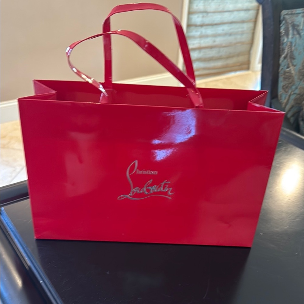 Christian Louboutin Red Luxury Shopping Bag